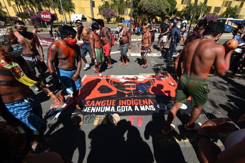 Este é o terceiro dia com protestos indígenas em uma semana