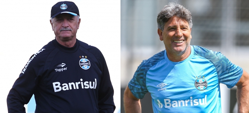 Felipão e Portaluppi são os técnicos mais identificados e que conhecem a fundo o clube 
