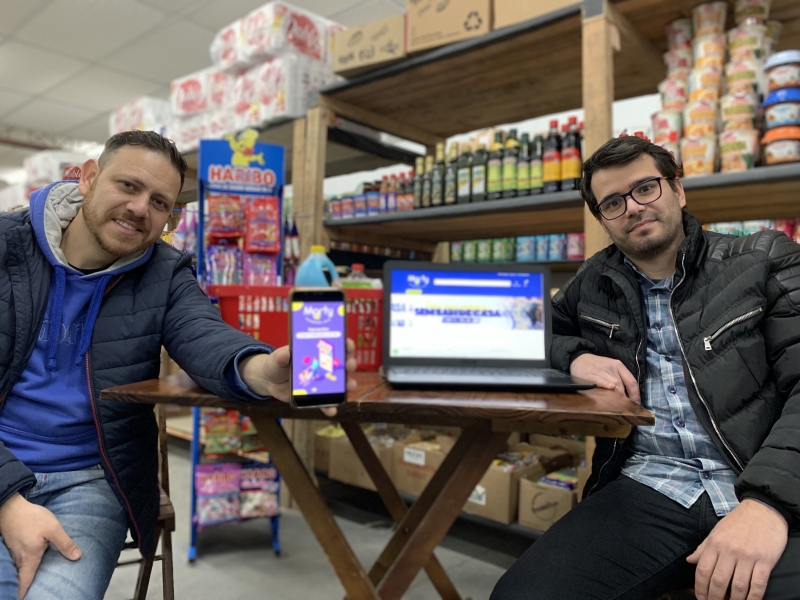 Rodrigo Baierle e Michel Alves são sócios do Marty Mercado Online
