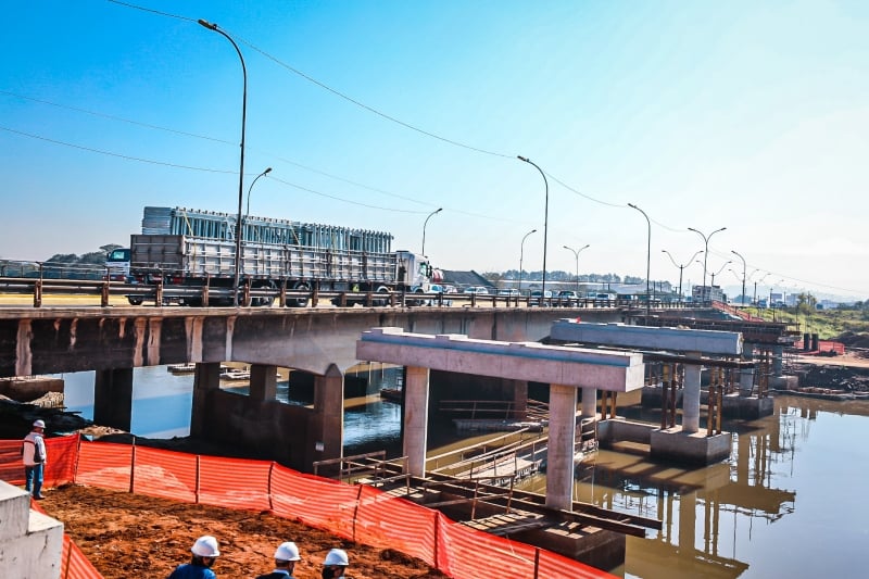Duplicação da ponte iniciou em março deste ano e previsão é que esteja concluída no primeiro semestre de 2022