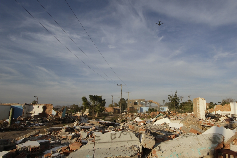 Casas da Vila Nazaré foram demolidas para a ampliação da pista do aeroporto