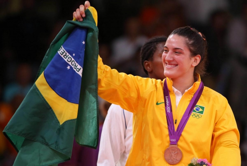 Mayra Aguiar foi bronze em Londres 2012 e no Rio 2016