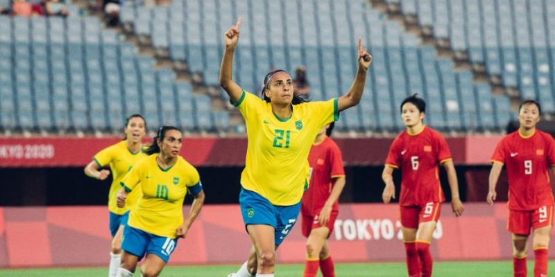 Brasil atropelou a China por 5 a 0 nesta quarta-feira na estreia nos jogos em Miyagi
