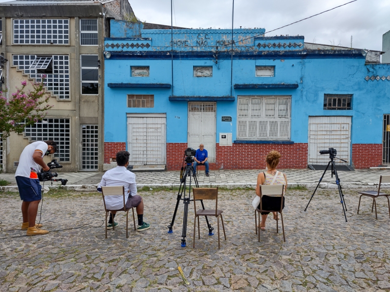 Pelotas foi uma das cidades que recebeu a equipe de gravação durante a montagem do filme