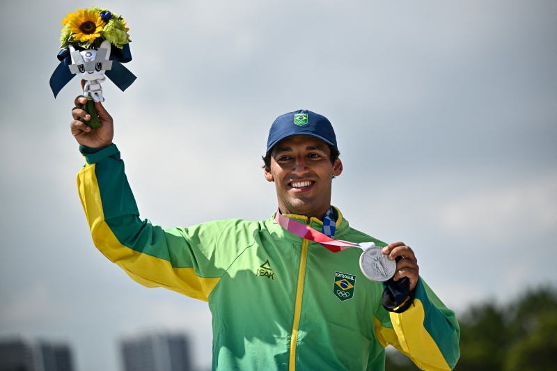 O medalhista de prata brilhou na prova de street da Olimpíada de Tóquio