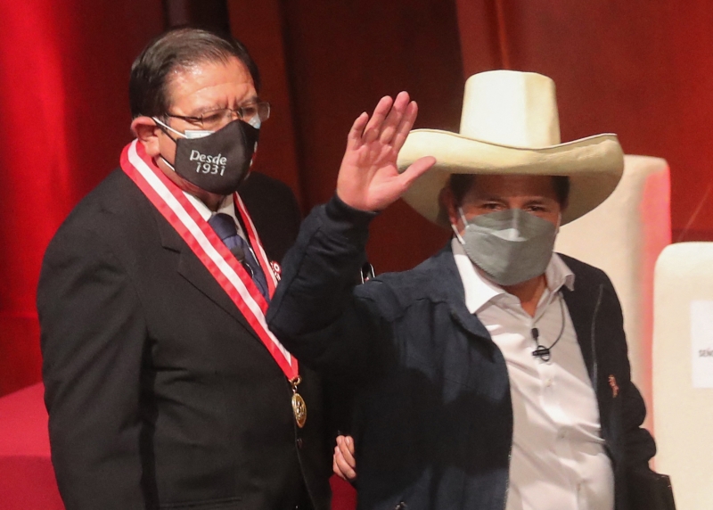 O resultado nas eleições peruanas foi proclamado na semana passada e deu vitória a Castillo