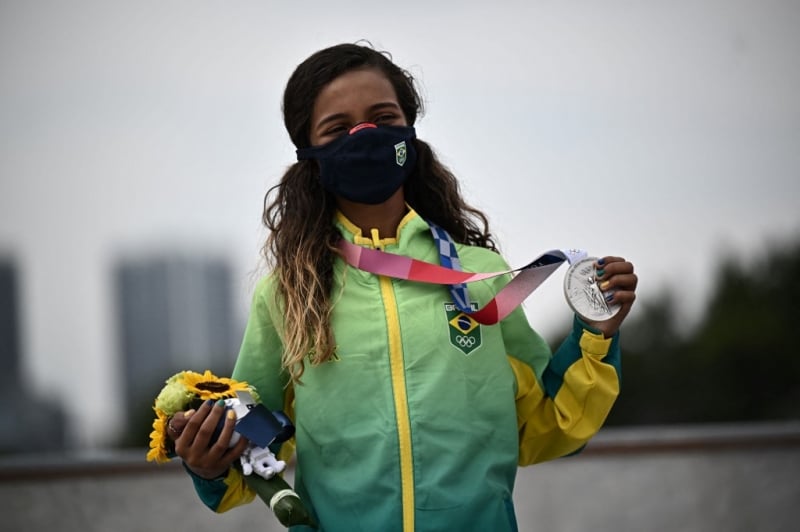 Fadinha, como é conhecida, se tornou a atleta brasileira mais nova a ganhar uma medalha