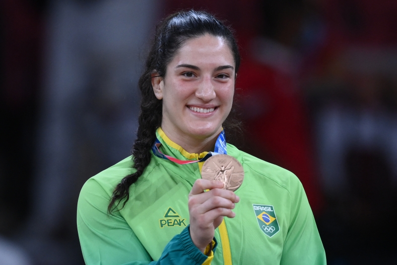 Mayra Aguiar garantiu o seu lugar no pódio, e foi uma das medalhistas nesta edição dos jogos 