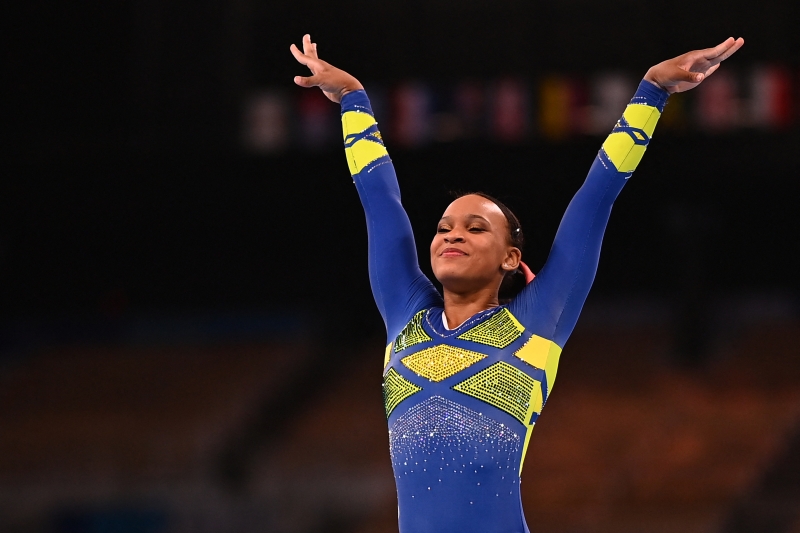 A ginasta foi a primeira brasileira a ganhar uma medalha em Jogos Olímpicos 