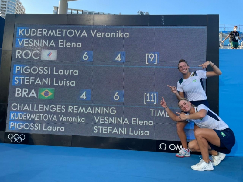 Luisa e Laura alcançaram, assim, a melhor marca do tênis brasileiro na história da Olimpíada