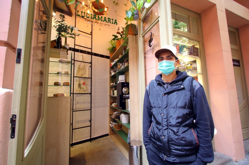 Fotos do caf&eacute; Luciamaria na Casa de Cultura M&aacute;rio Quintana. 
Na foto: David Milh&atilde;o Foto: LUIZA PRADO/JC