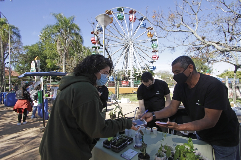Ecofeira ser&aacute; na Reden&ccedil;&atilde;o, perto da roda gigante; na foto, atividade de 2021