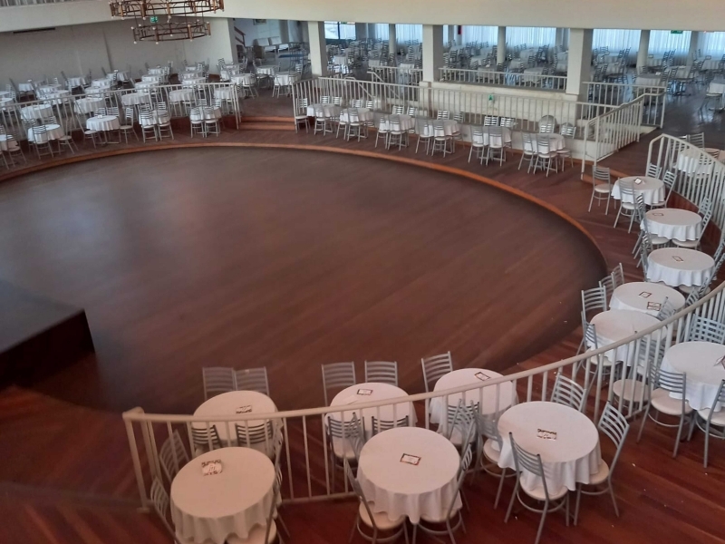 Clube está na expectativa de retomar as locações dos salões, importante fonte de renda