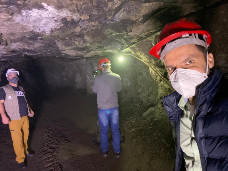 Léo Saballa e equipe visitam minas localizadas no Rio Grande do Sul