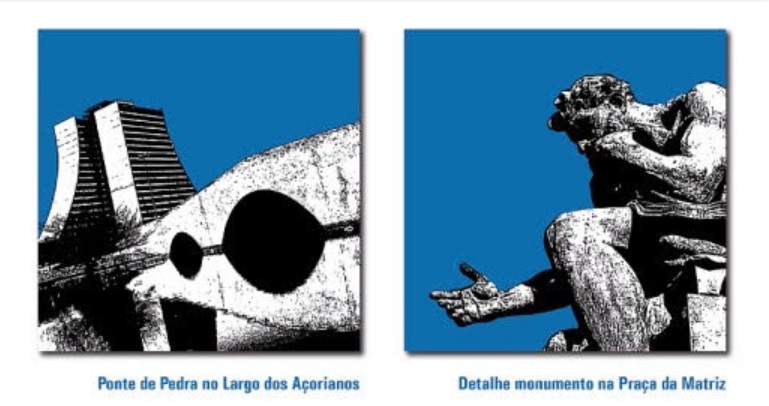 A partir de domingo (5), 'Polaroides: Céu azul de Porto Alegre' exibe imagens estilizadas de Nilton Santolin