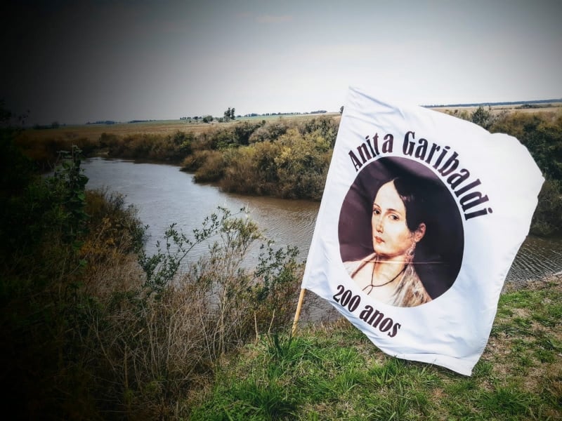 Rio Negro, em Aceguá, na Fronteira, local por onde Anita e Garibaldi passaram para o Uruguai 

