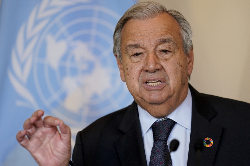 Durante coletiva de imprensa, Guterres disse que a ONU pediu o fim do conflito por razões humanitárias, mas que é improvável que isso ocorra