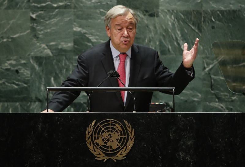 Secretário-geral da Organização das Nações Unidas (ONU), António Guterres, discursou na abertura 