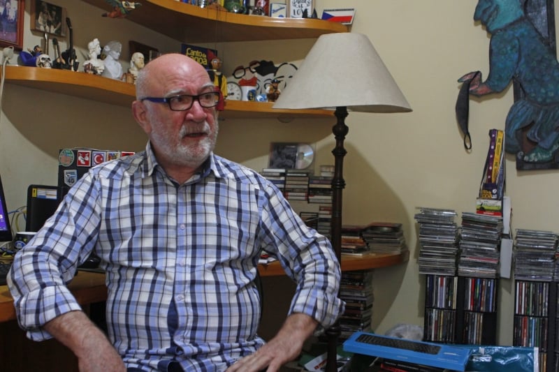 Jornalista Juarez Fonseca, amigo e colega de Carlos Bastos nas reda&ccedil;&otilde;es do Rio Grande do Sul