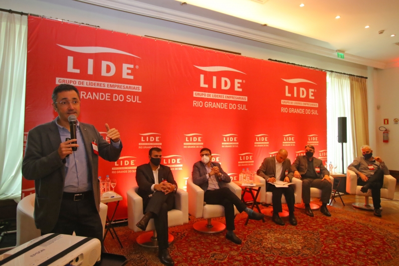 Evento do LIDE/RS sobre os maiores investimentos no Estado do Rio Grande do Sul no ano de 2021.
Na foto: Mauricio Harger