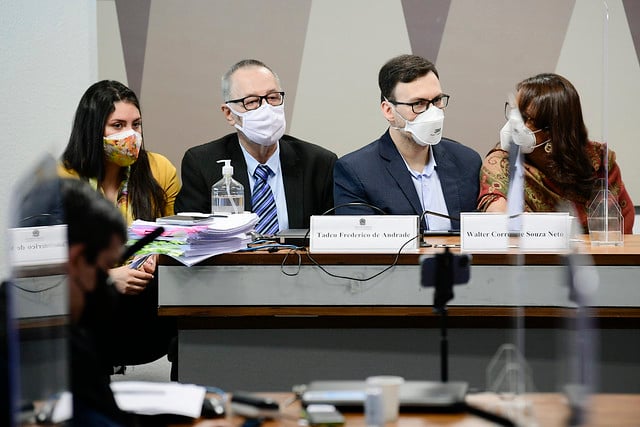 O advogado Tadeu Frederico de Andrade prestou depoimento na CPI da Covid 