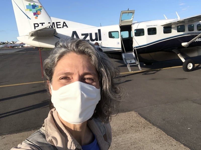 Série Plano de Voo - primeiro dia - 18 de outubro - saída de Porto Alegre para São Borja - avião da Azul - Grand Caravan - aviação - Patrícia Comunello 