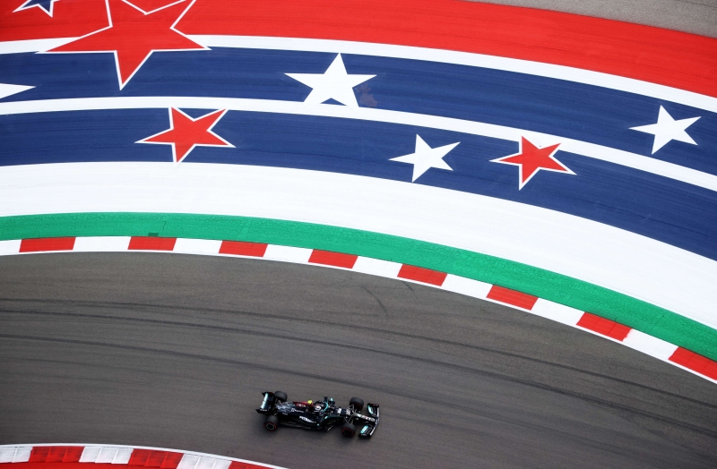 Mercedes de Bottas foi a mais rápida no Circuito das Américas, nesta sexta (22), cravando 1min34s874