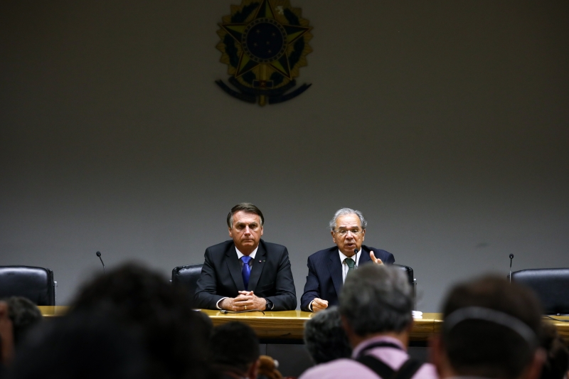 Presidente elogiou publicamente o ministro e disse que confia no trabalho de Guedes