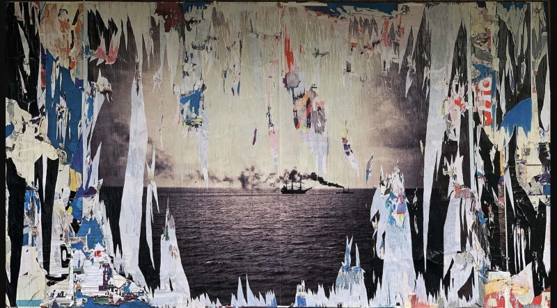 Grande instalação 'Rastro (Gustave Le Grey)', de 14mX2m, estará no pátio do centro cultural 