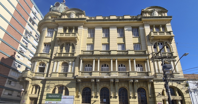 Prédio de 1924 foi repassado para a UFPel que, ao finalizar a revitalização, vai implementar um hotel escola