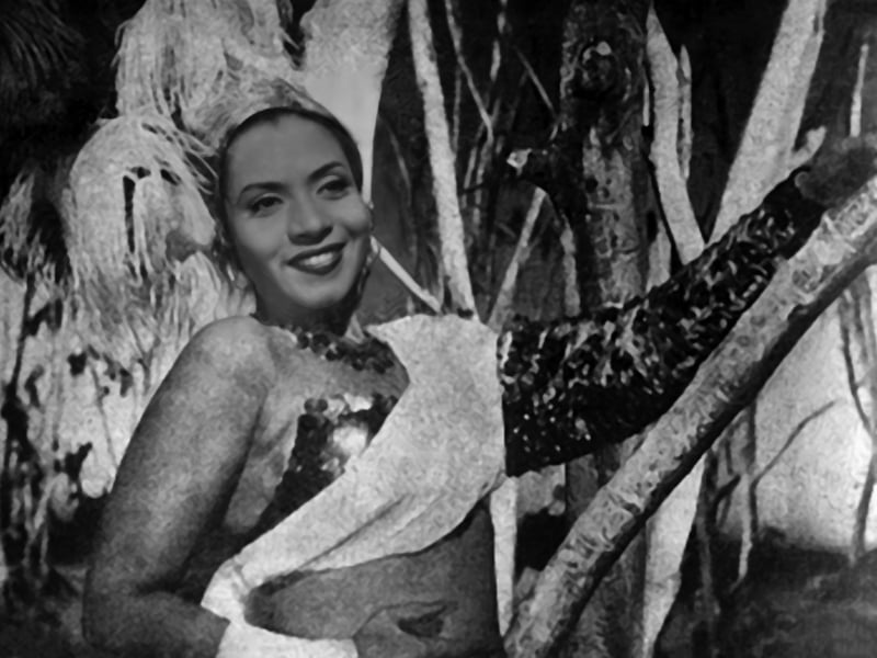 Artista porto-alegrense Horacina Correa no cinema, em 1949