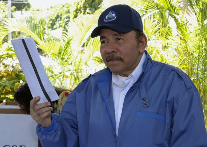 Nas eleições deste domingo (7), Ortega obteve um quarto mandato consecutivo