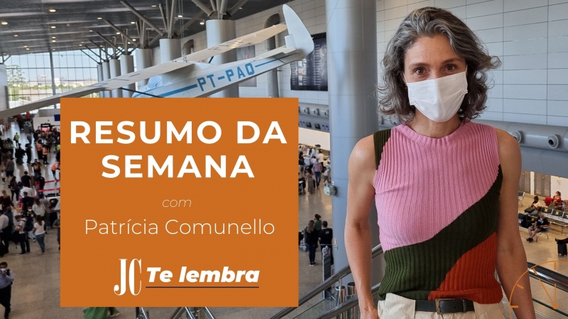 JC Te Lembra - imagem capa v�deo para YouTube - Patr�cia Comunello - Aeroporto Salgado Filho em Porto Alegre