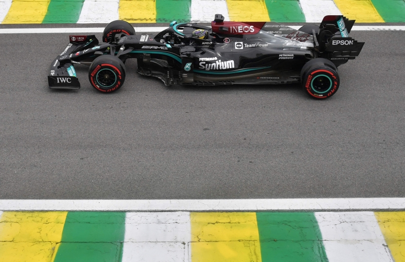 Lewis Hamilton cravou a melhor volta em Interlagos com o tempo de 1min7s934