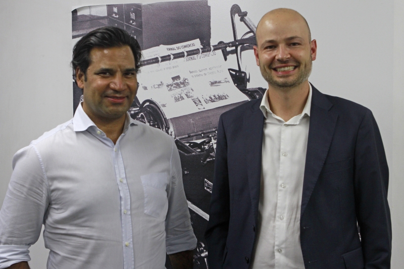 CEO do Grupo Emiliano, Gustavo Filgueiras, e Marcelo Guedes, da Melnick, apresentaram o projeto