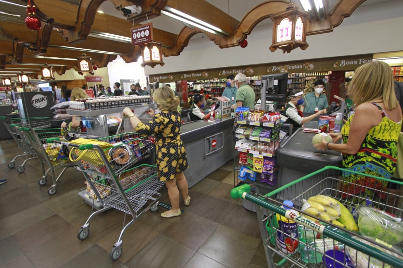O setor de hipermercados e supermercados teve alta de 4,8% no volume de vendas em janeiro