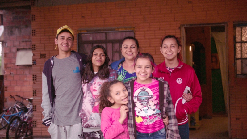 Com seis filhos, a gaúcha Liane Pereira sonha com um futuro promissor 
