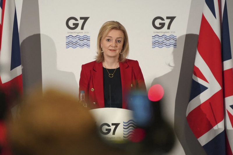 Truss também disse que o G7 está 'preocupado com as políticas econômicas coercitivas da China'