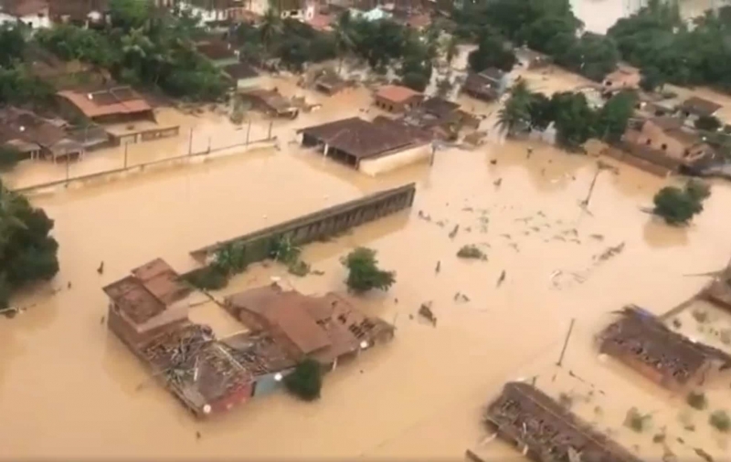 Cidades no sul da Bahia foram as mais afetadas pelas chuvas da semana passada