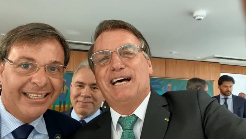 O encontro foi divulgado nas redes sociais do presidente e ocorreu antes de uma cerimônia para celebrar o "Dia do Forró"