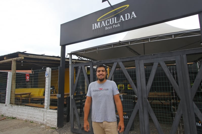 Felipe levou o Imaculada Beer Park ao "balne&aacute;rio dos caxienses" Foto: LUIZA PRADO/JC