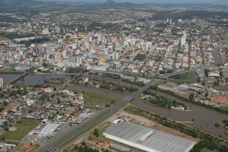 No traçado do rio estão 1,3 milhão de habitantes espalhados em cidades como São Leopoldo