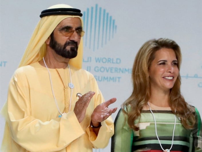 Princesa Haya (d) fugiu para o Reino Unido em 2019 e pediu o divórcio 