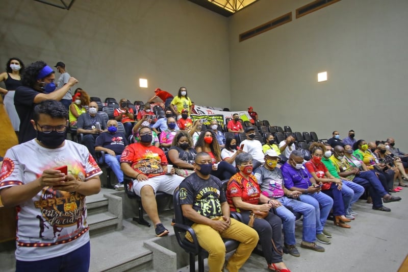 Torcedores do Inter, escolas de samba e moradores do Quilombo Lemos estiveram nas galerias da Câmara