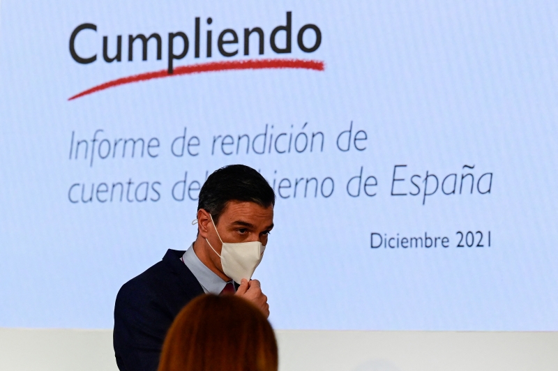 Sanchez destacou a alta taxa de vacinação na Espanha, de mais de 80%