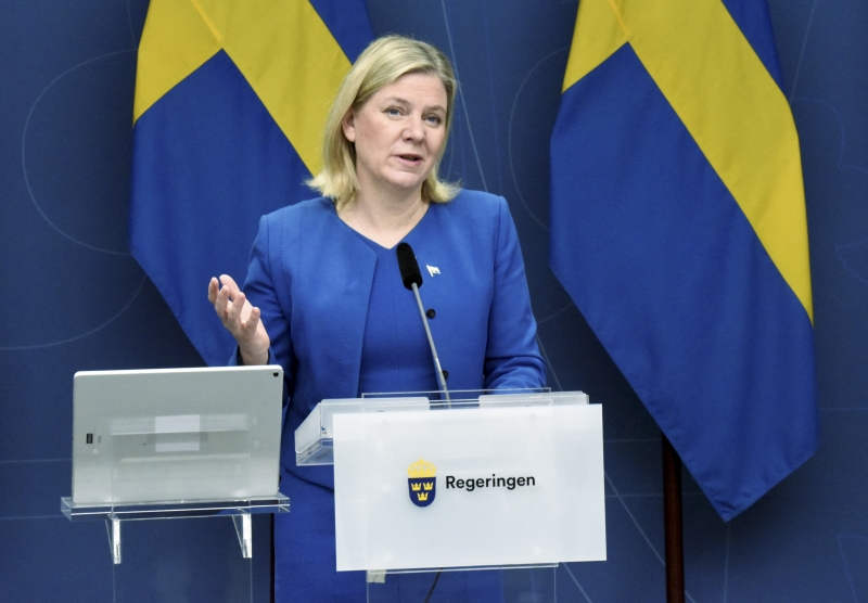 "Informaremos à Otan que queremos nos tornar membros da aliança", informou a primeira-ministra da Suécia, Magdalena Andersson