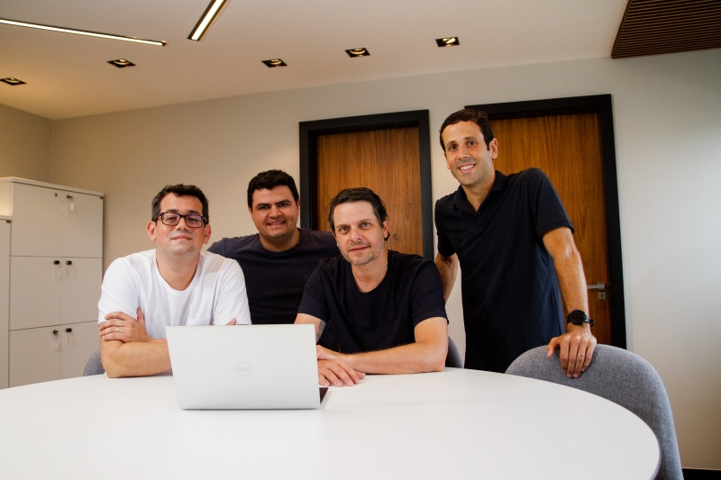 Santos, Angelo, Foz e Lima, sócios da AgFintech fundada em 2020