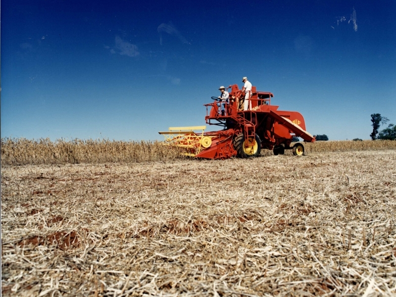 Na década de 1960 a SLC desenvolveu, em Horizontina, a primeira colheitadeira do País, chamada 65-A