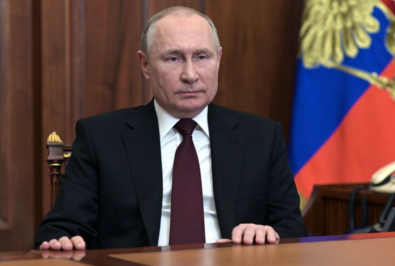Putin fez as declarações em conversa telefônica com o presidente do Conselho Europeu, Charles Michel, de acordo com comunicado divulgado pelo Kremlin