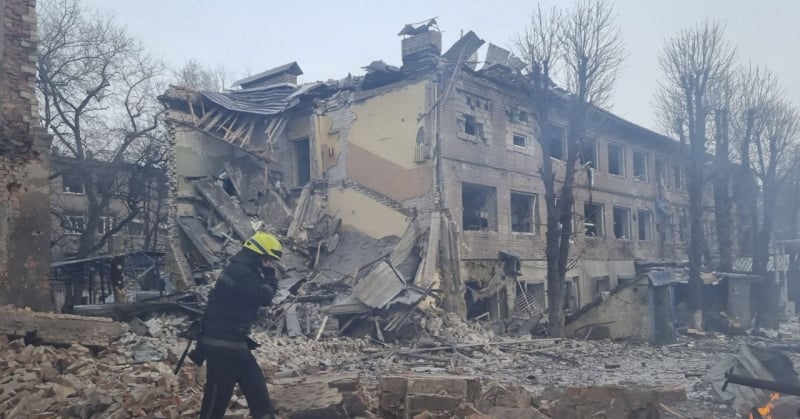 Dnipro, segundo declarações dos governos russo e ucraniano, foi uma das três cidades bombardeadas